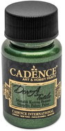 Cadence Metallic textile paint 50 ml, green - Fabric Dye