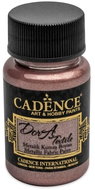 Cadence Metallic textile paint 50 ml, old pink - Fabric Dye