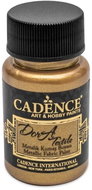 Cadence Metallic textile paint 50 ml, antique gold - Fabric Dye