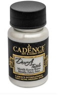 Cadence Metallic textile paint 50 ml, pearl - Fabric Dye