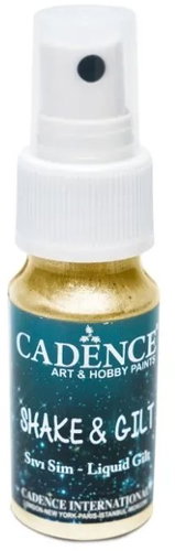 Cadence Metallic Glitter Textile Spray Paint 25 ml, gold - Fabric Dye - Main image