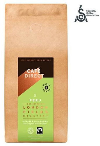 Cafédirect ORGANIC Peru Reserve SCA 82 Coffee Beans with Notes of Nuts and Cocoa 1kg - Coffee - Main image