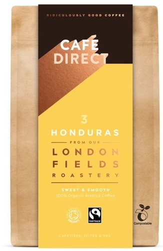 Cafédirect ORGANIC Ground Coffee Honduras SCA 83 with Tones of Caramel and Nuts 200g - Coffee - Main image