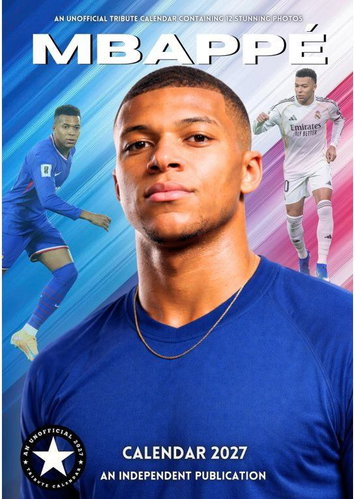 Kylian Mbappé - Nástěnný kalendář 2027 - Wall Calendar - Main image