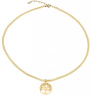 Camerazar Tree Viper Necklace, 316L Surgical Steel, 18K Gold Plated - Necklace