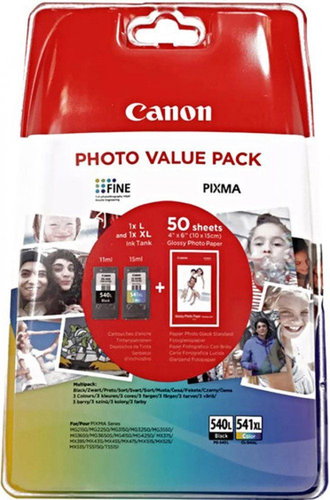 Canon PG-540L/CL-541XL PHOTO VALUE BL SEC 4X6 PHOT PAPER(GP-501 50SHEE - Cartridge - Main image