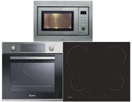 CANDY FCP 605 X/E + CANDY CH 64 CCB 4U + CANDY MIC256EX - Oven, Cooktop and Microwave Set