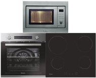 CANDY FCP 602X E0E/1 + CANDY CH 64 CCB 4U + CANDY MIC256EX - Oven, Cooktop and Microwave Set