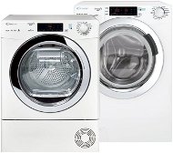 CANDY GVS4 137TWHC3/1-S + CANDY GVS4 H7A1TCEX-S - Washer Dryer Set