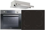 CANDY FCP 605 X/E + CANDY CI642C 4U + CANDY CBT6130/3X - Oven, Cooktop & Kitchen Hood Set