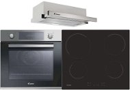 CANDY FCP 605 X/E + CANDY CH 64 CCB 4U + CANDY CBT6130/3X - Oven, Cooktop & Kitchen Hood Set