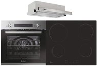 CANDY FCP 602X E0E/1 + CANDY CH 64 CCB 4U + CANDY CBT6130/3X - Oven, Cooktop & Kitchen Hood Set