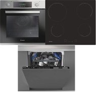 CANDY FCP 825 XL/E + CANDY CH 64 CCB 4U + CANDY CDIN 2D620PB - Oven, Cooktop & Diswasher Set