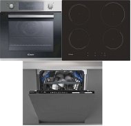 CANDY FCP 605 X/E + CANDY CI642C 4U + CANDY CDIN 2D620PB - Oven, Cooktop & Diswasher Set