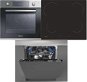 CANDY FCP 605 X/E + CANDY CH 64 CCB 4U + CANDY CDIN 2D620PB - Oven, Cooktop & Diswasher Set