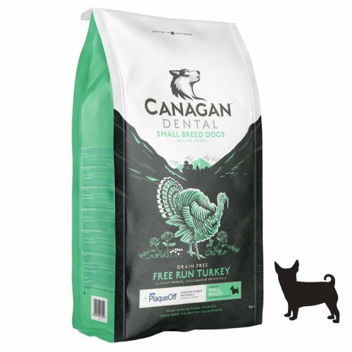 Canagan Small Breed Free Run Turkey Dental 6 kg - Dog Kibble - Main image