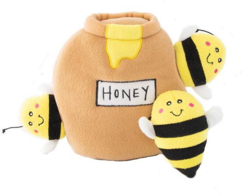 ZippyPaws Burrow Bees in honey - Dog Toy - Main image