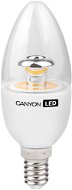 Canyon LED COB žiarovka, E14, sviečka, priehľadná, 3.3W - LED žiarovka