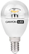 Canyon LED COB žiarovka, E14, kompakt guľatá priehľadná, 6W - LED žiarovka