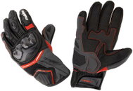 Cappa Racing Moto Assen Gloves leather short black/red S - Motorcycle Gloves