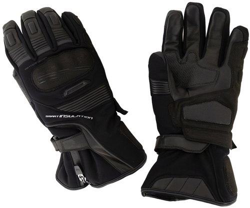 Cappa Racing Moto Donington textile/leather gloves long black 4XL - Motorcycle Gloves - Main image
