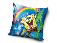 Carbotex Povlak na polštářek Sponge Bob a Duha 40 × 40 cm - Povlak na polštář