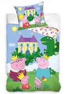 CARBOTEX Peppa malac királyi család, 140×200 cm - Gyerek ágyneműhuzat