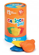 Carioca Baby Teddy 12 colours - Wax Crayons