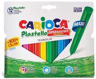 Carioca Maxi Plastello 12 colours - Wax Crayons