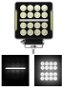 KAMAR Světlomet LED pracovní čtvercový + poziční 12-24V 16x LED - Car Work Light