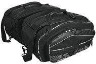 MAXX - AT 7020 Textilné sedlové bočné tašky čierno-strieborné - Taška na motorku
