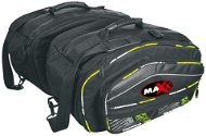 MAXX - AT 7020 Textilní sedlové boční brašny černozelené - Motorcycle Bag