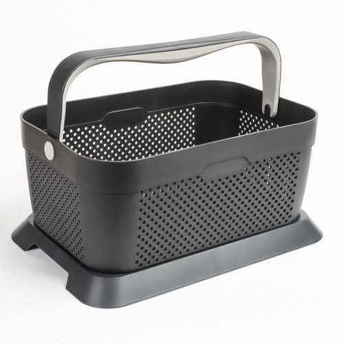 Rati Luxury Car Shopping Basket, Rati Basket, Grey Titan - Car Boot Organiser - Main image