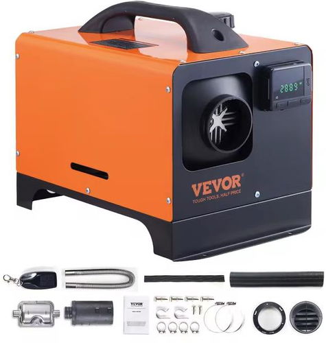 Vevor Dieselový ohřívač vzduchu 5000 W 12V s dálkovým ovladačem a Bluetooth, Nezávislé topení - Nezávislé topení do auta - Hlavní obrázek