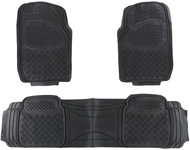 SIXTOL Universal rubber car mats Car Mat UniSet 2, complete, 3 pcs - Car Mats