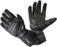Cappa Racing Detroit moto gloves leather long black - Motorcycle Gloves