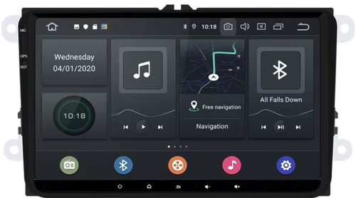 ISUDAR Car radio Skoda, Volkswagen, Seat 4 GB RAM, 6 core processor with CarPlay and Android Auto - Car Radio - Main image