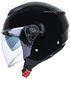 Motorbike Helmet MAXX - OF 852 painted with sun visor, black, XS - Helma na motorku