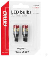 AMIO LED bulbs CANBUS 5 W 12 V/24 V clear, 2 pcs - LED Car Bulb