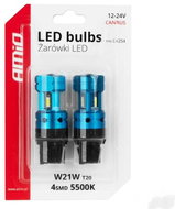 AMIO LED CANBUS 12V/24V W21W T20 (7440) clear, 2 pcs - LED Car Bulb