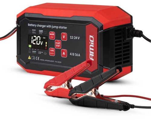 AMIO Car battery charger digital BOOST 16A 12/24V - Car Battery Charger - Main image