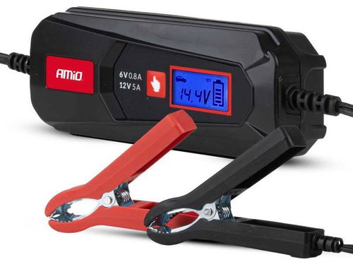 AMIO Digital car battery charger MAX 5A 6/12V - Car Battery Charger - Main image
