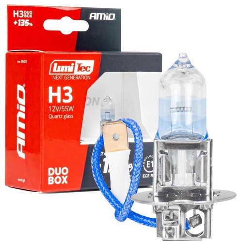 Amio LumiTec H3 12V 55 W PK22 +135% 2 pcs - Car Bulb - Main image