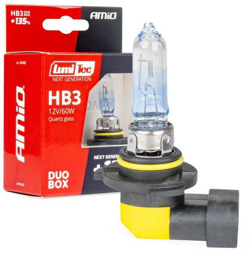 Amio LumiTec HB3 12V 60 W P20 + 135% 2 pcs - Car Bulb - Main image