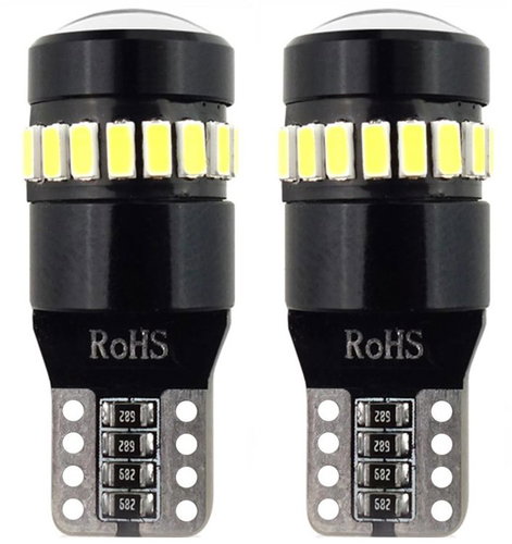 AMIO LED CANBUS 12V/24V 5 W W2,1x9,5d clear, 2 pcs - LED Car Bulb - Main image