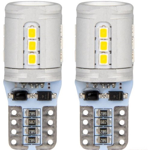 AMIO LED CANBUS 12V/24V 5W W2,1x9,5d clear, 2 pcs - LED Car Bulb - Main image