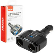 AMIO Extension socket 20W QC3.0 12/24V max. 200W - Car Adapter