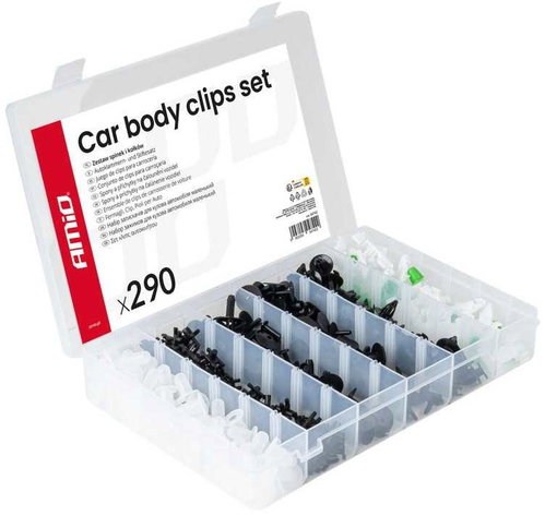 AMIO Clips and clips for vehicle upholstery 290 pcs - Upholstery Clip - Main image