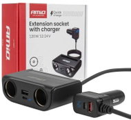 Amio Prodlužovací zásuvka s nabíječkou 120 W - Car Adapter