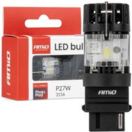 Amio LED 12 V/27 W P27W 3156 čirá FULL CANBUS 1 ks - LED Car Bulb